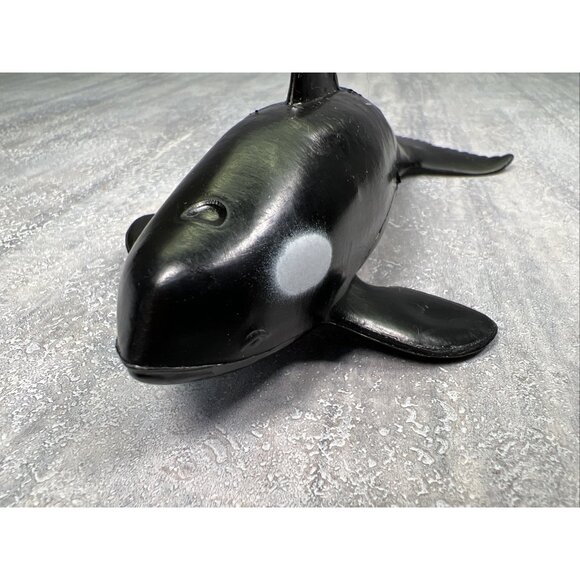 Killer Whale Orca Greenbrier International Inc. 6.5" Sea Life Mammal Plastix PVC - Picture 5 of 12